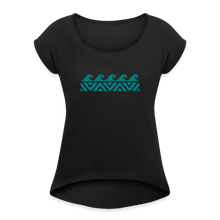 Load image into Gallery viewer, Red Tribal Wave - black