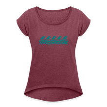Load image into Gallery viewer, Red Tribal Wave - heather burgundy